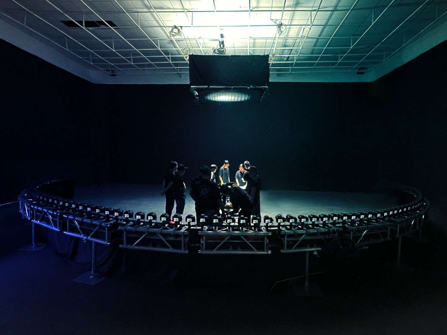 Behind the scenes production shot